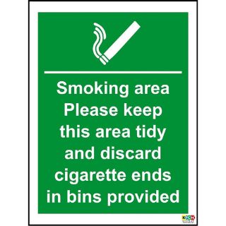 Picture of Smoking Area Cigarette Bins Provided