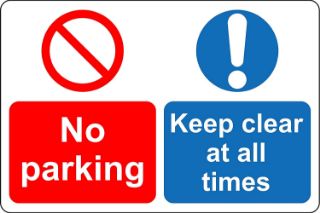 Picture of No parking keep clear at all times