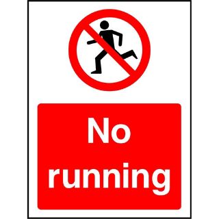 Picture of "No Running" Sign 