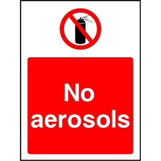 Picture of "No Aerosols" Sign 