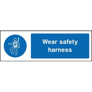 Picture of "Wear Safety Harness" Sign 