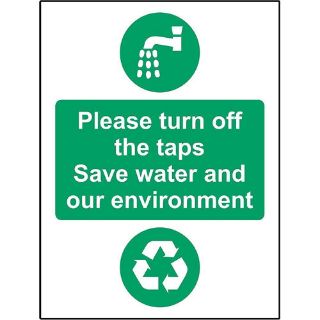 Picture of Please Turn Off The Taps Save Water And Our Enviroment Safety Sign