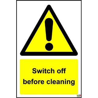 Picture of Switch Off Before Cleaning Sign