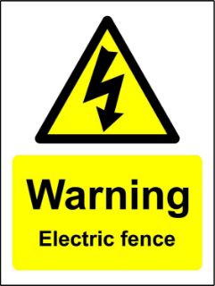 Picture of WARNING ELECTRIC FENCE