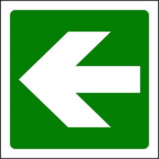 Picture of "Safety Directional Left  Arrow" Sign 