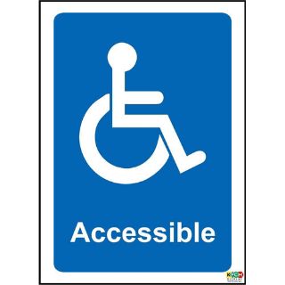 Picture of Wheelchair Accessible Notice Sign 