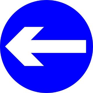 Picture of "Directional Arrow Left" Sign 