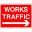 Show details for "Works Traffic Arrow Right" Sign Picture of "Works Traffic Arrow Right" Sign