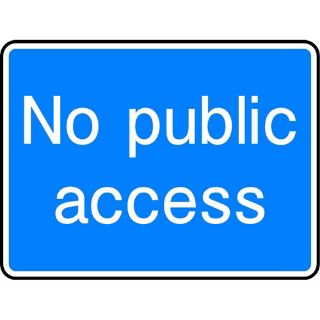 Picture of "No Public Access" Sign 