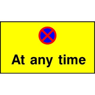 Picture of "No Stopping At Any Time" Sign 