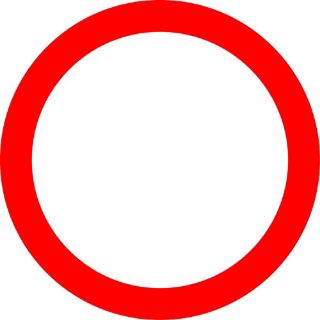 Picture of "All Vehicles Prohibited" Sign 