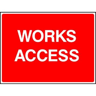 Picture of "Work Access" Sign 