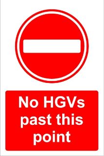 Picture of No HGV's past this point 