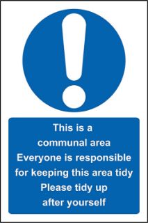 Picture of This is a communal work area please keep tidy