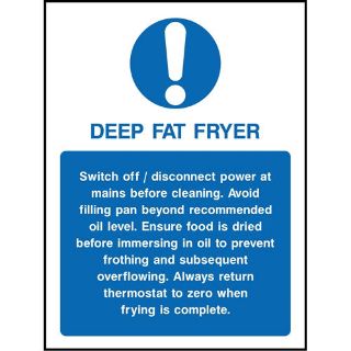 Picture of "Deep Fat Fryer" Sign 