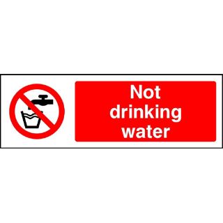 Picture of "Not Drinking Water" Sign 