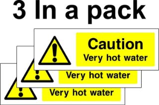 Picture of Caution Very hot Water 