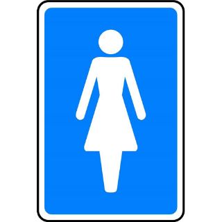 Picture of "Female Symbol Toilet Sign" 
