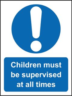 Picture of Children must be supervised at all times 