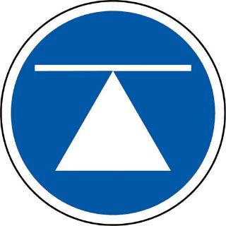 Picture of Center Of Gravity Iso Safety Label