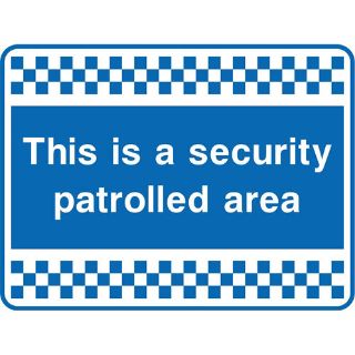 Picture of "This Is A Security Controlled Area" Sign 