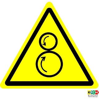 Picture of International Warning Counter Rotating Rollers Symbol 