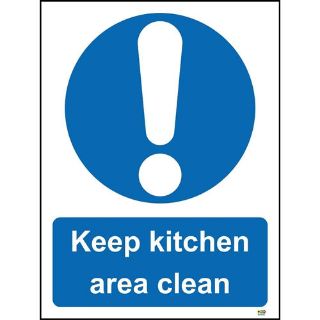 Picture of Keep Kitchen Area Clean Restaurant Safety Sign