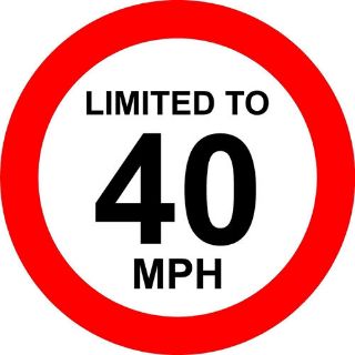 Picture of Limited To 40 Mph Vehicle Speed Limit Sign