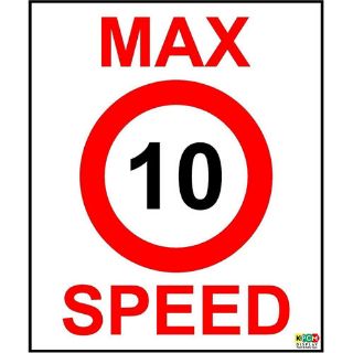 Picture of Max Speed 10 Mph Safety Sign
