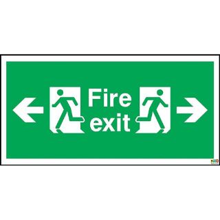 Picture of Fire Exit Arrow Left & Right Sign