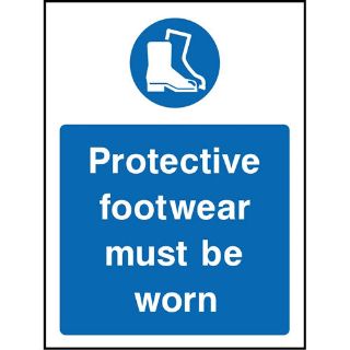 Picture of "Protective Footwear Must Be Worn" Sign 