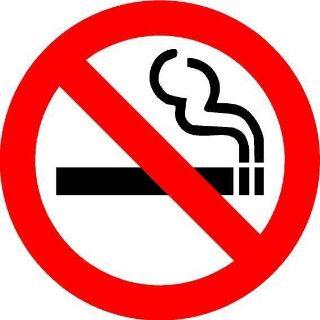 Picture of No smoking - Self adhesive sticker (100mm x 100mm)